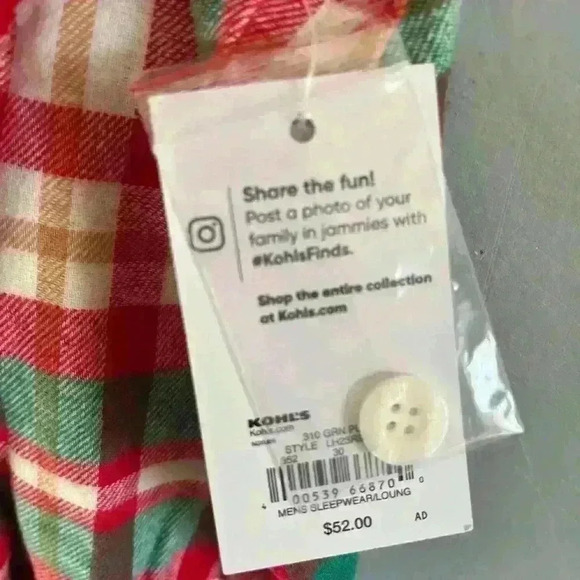 Jammies for your Families Mens Christmas pajama set size L NWT - Picture 7 of 14